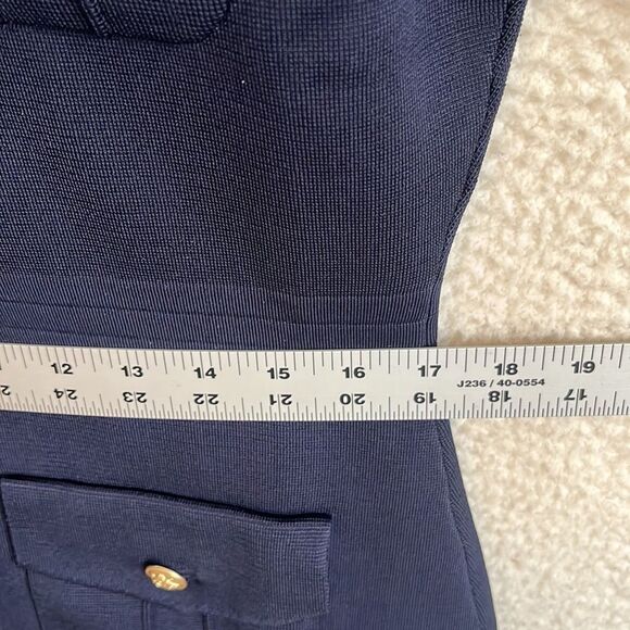 J Crew Lady Jacket Sweater Dress Womens Large Navy Blue - Picture 6 of 11